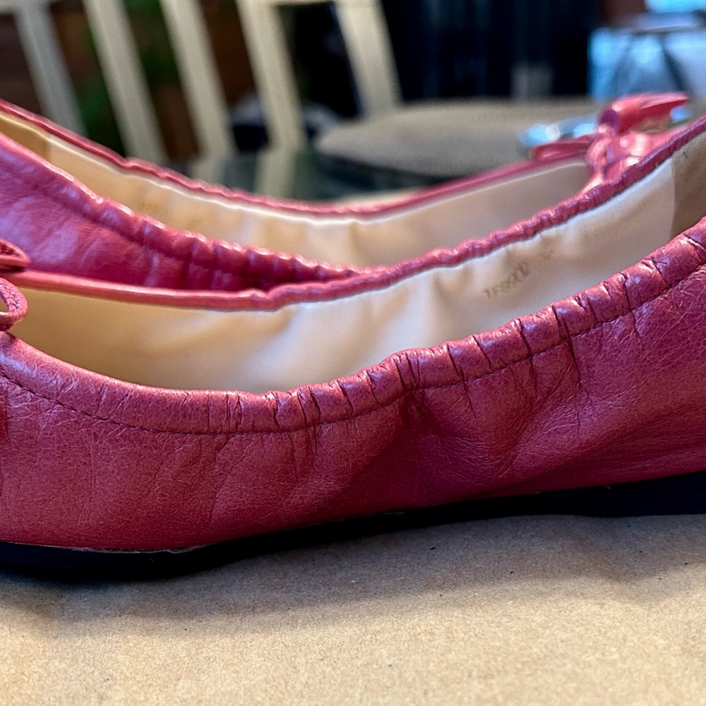 Prada Fuchsia Leather Ballerina Flats - Picture 13 of 13